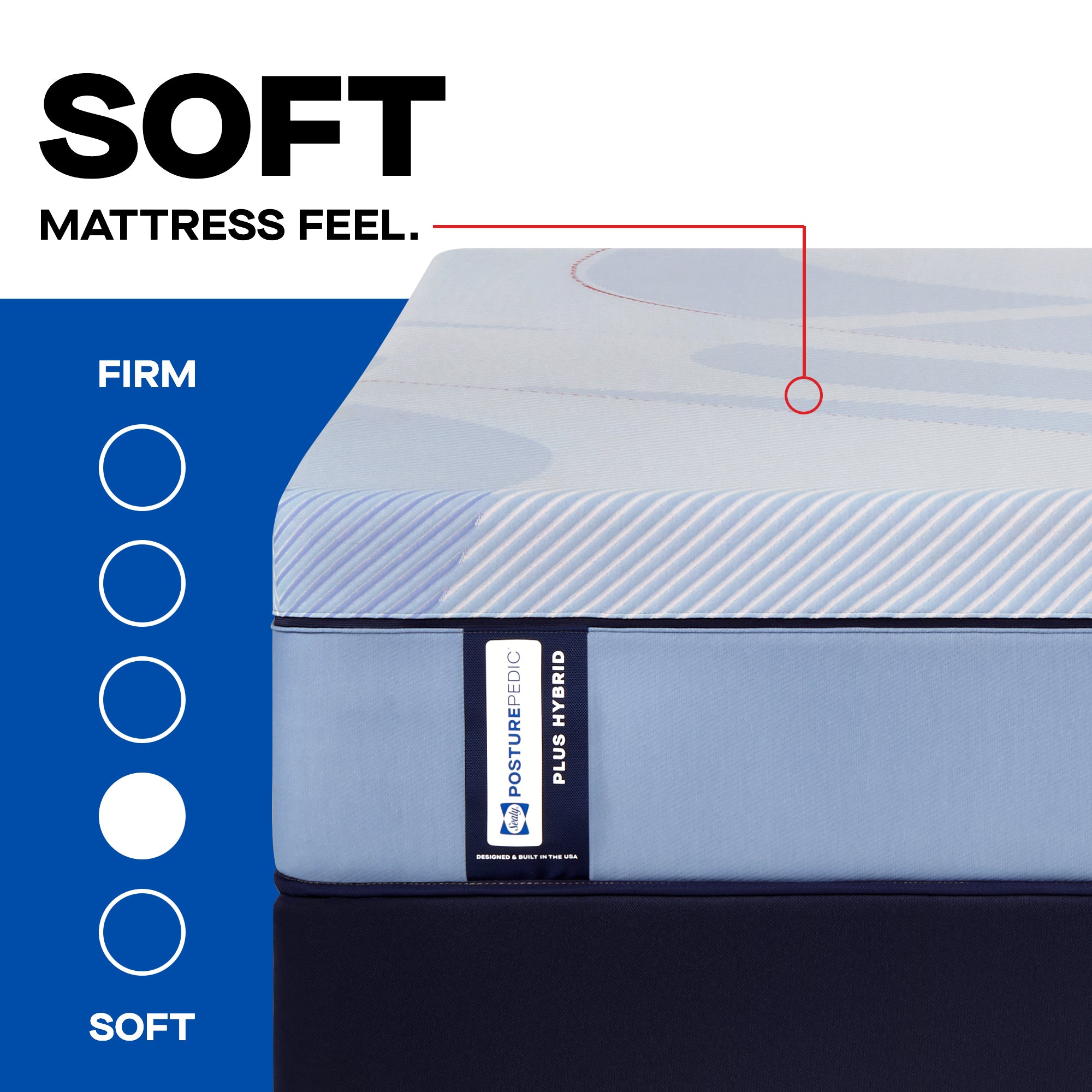 Sealy Posturepedic® Plus Paterson II - Hybrid Soft